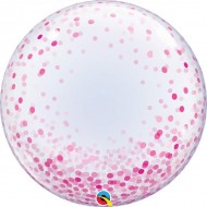 Pink Confetti Dots Bubble Balloon 